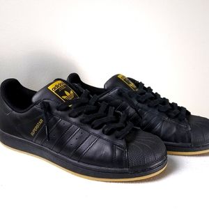 Adidas Superstar Sneakers - Blk - Sz: 9